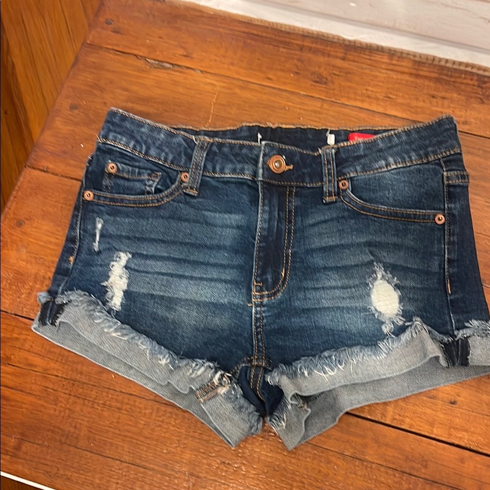 Denim Distressed Women Shorts